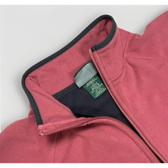 LL Bean Jacket Womens Large L Full Zip Fleece Polartec Fleece Y2K Retro - Picture 9 of 10